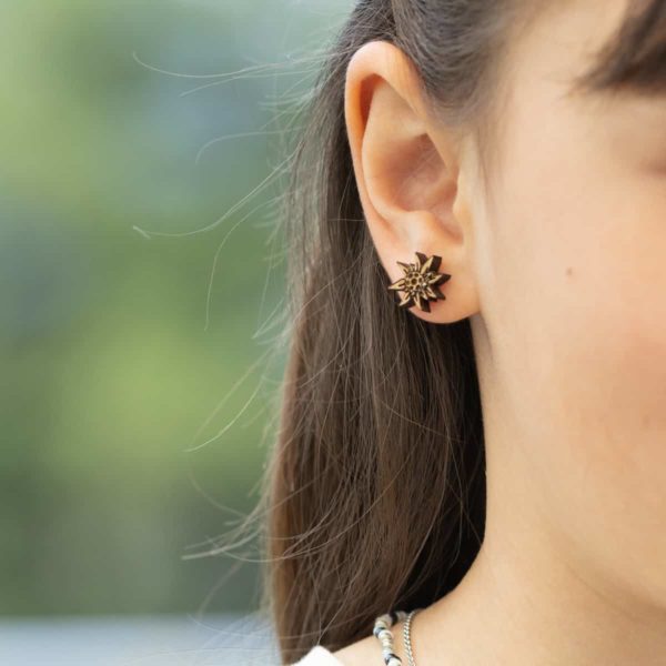 Clous d'oreilles Petite Edelweiss