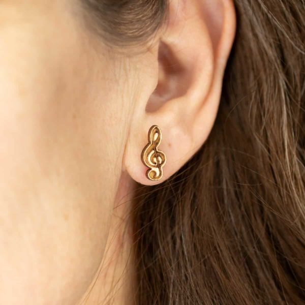 Clous d'oreilles Clef de Sol