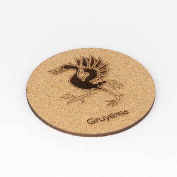 Sous-verre Gruyère "B" 90mm en liège