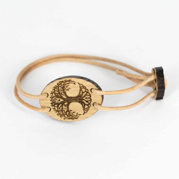 Bracelet en bois de chêne, Arbre de Vie – Image 9