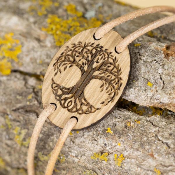 Bracelet en bois de chêne, Arbre de Vie – Image 6