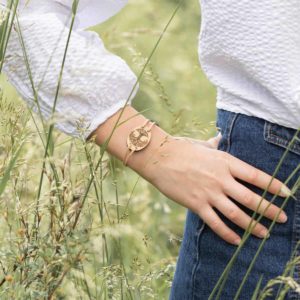 Bracelet en bois de chêne, Arbre de Vie