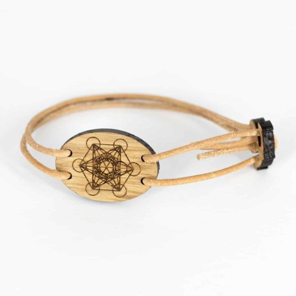 Bracelet en bois de chêne, Métatron – Image 3