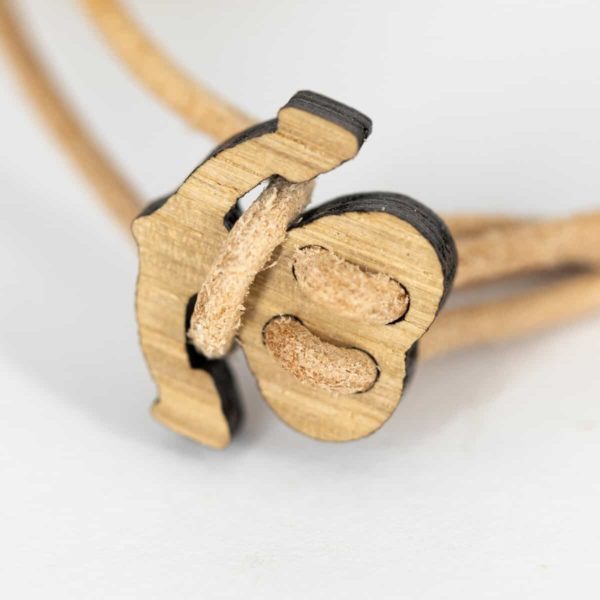 Bracelet en bois de chêne, Yin et Yang – Image 5
