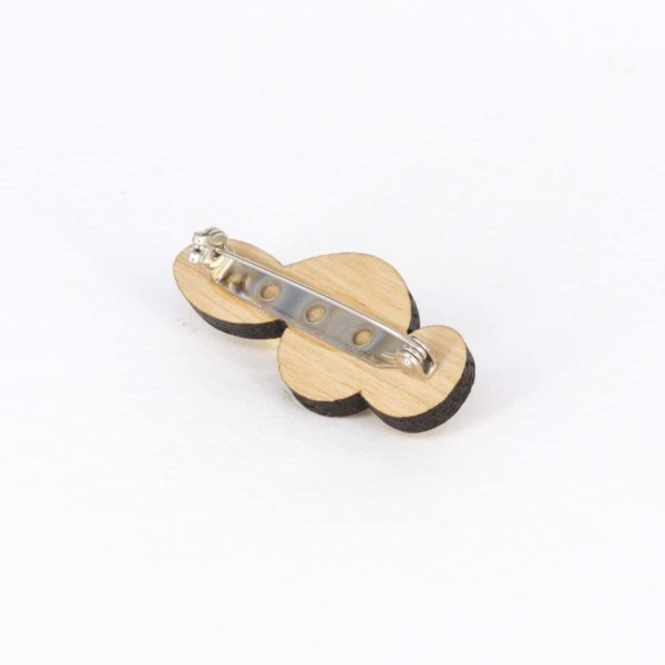 Broche en bois de chêne, Clef de Sol – Image 2
