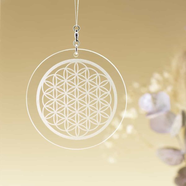 Harmonisateur en verre gravé, diamètre 105mm – Image 11