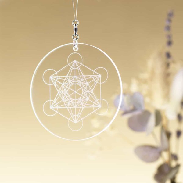 Harmonisateur en verre gravé, diamètre 105mm – Image 12
