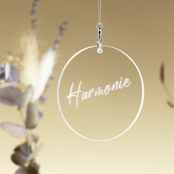 Harmonisateur en verre gravé, diamètre 105mm – Image 6