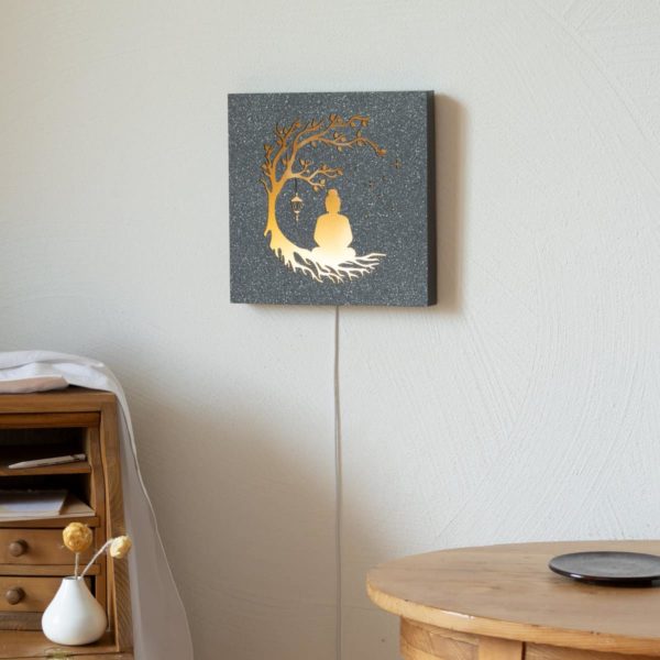 Tableau LED 290x290mm, Méditation