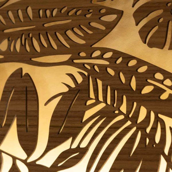 Tableau LED 290x580mm, FeuillesTropical – Image 3