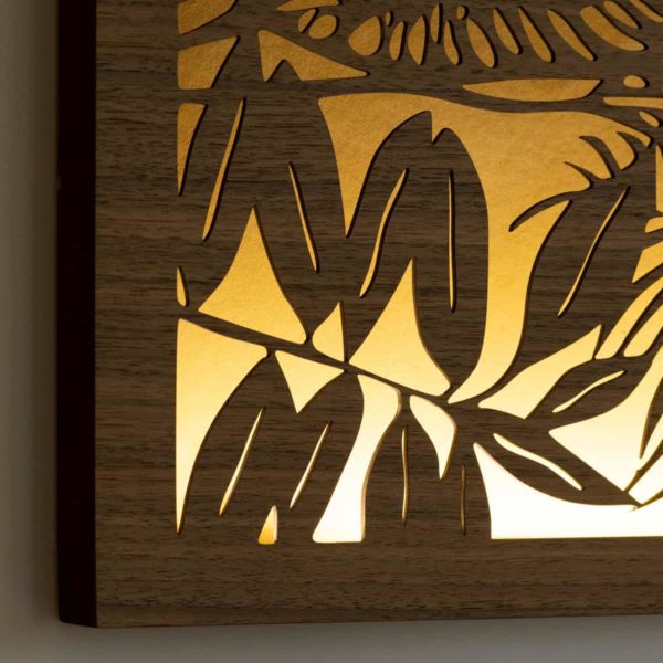 Tableau LED 290x580mm, FeuillesTropical – Image 6