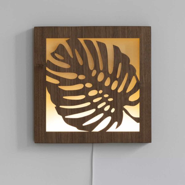 Tableau LED 290x290mm, Monstera – Image 5