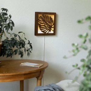 Tableau LED 290x290mm, Monstera